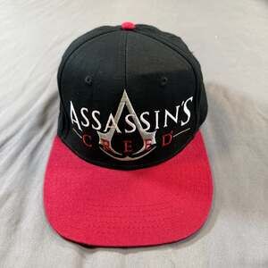 Assassin's Creed 2017 Embroidered Snapback Hat Cap Red and Black